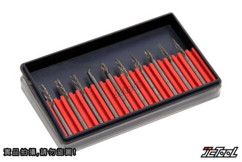 交叉紋 鎢鋼滾磨刀組 10支組 (3mm)