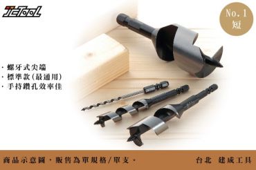 ONISHI 大西 螺旋 木工鑽頭 NO.1 (短)