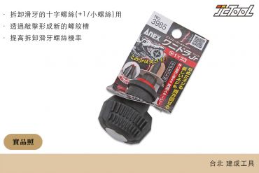 ANEX 短型強鱷螺絲起子 3985 +1*23