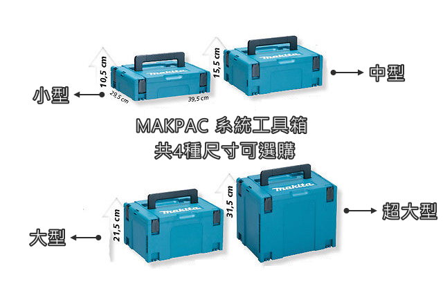 Makita 堆疊工具箱makpac 3號 台北建成工具jctool